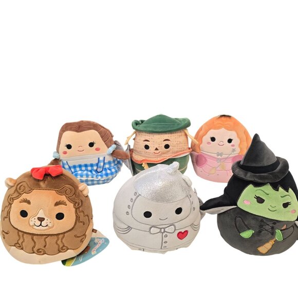 Wizard Of Oz Squishmallows Set Dorothy Scarecrow Lion Tin Man Glinda Wicked Witc - Picture 5 of 5